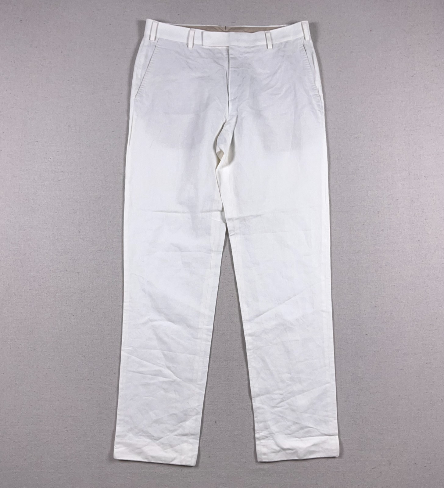 Suitsupply Dress Pants Mens 32×32 Linen Cotton Tessuti di Sondrio Straight Leg