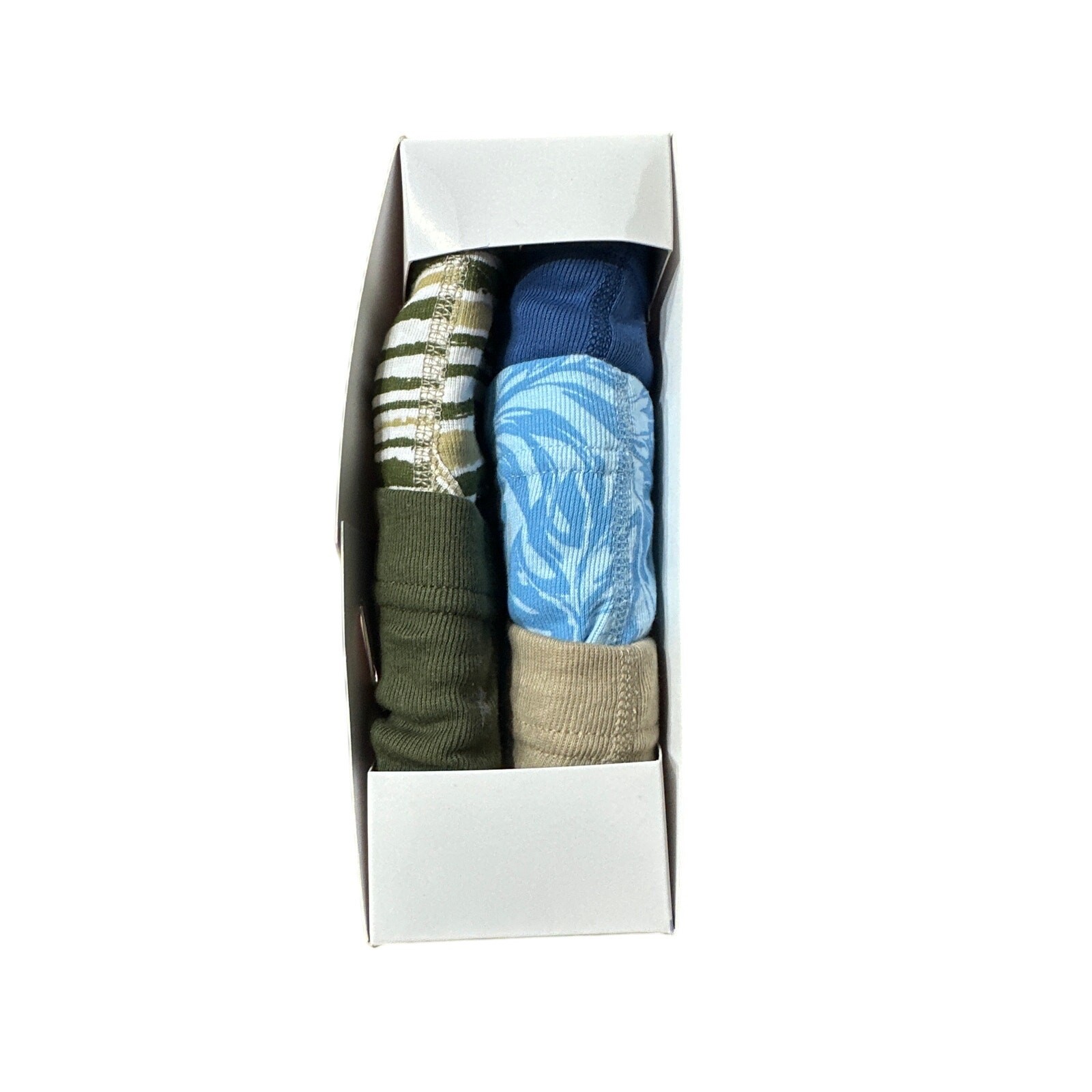 Hanes Boys’ Tagless Boxer Briefs Comfort, Blue/Tan/Green, 5 Pairs, Size XL (18)