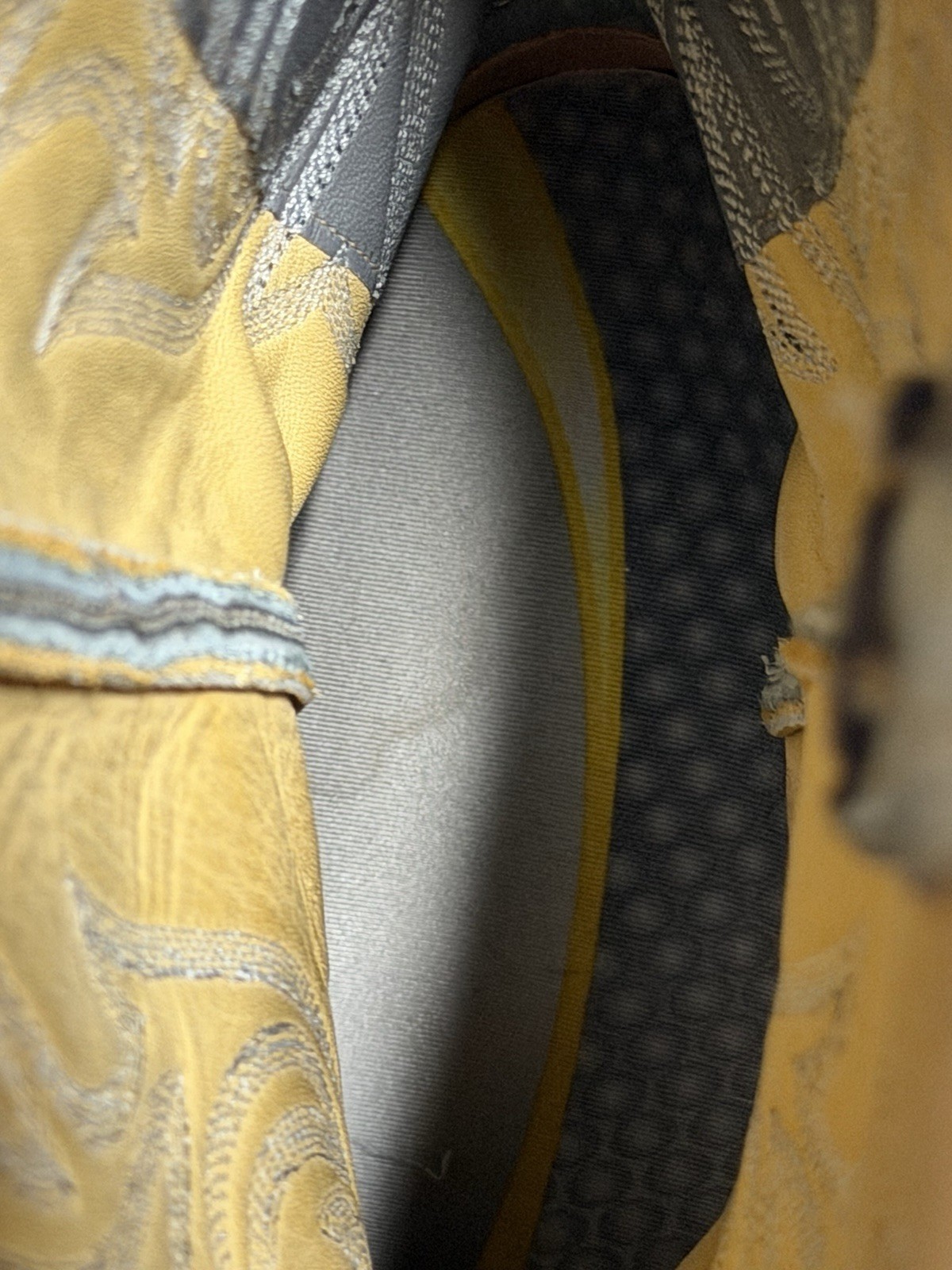 Vintage Justin Men Size 7 D Gray/Blue Teju Lizard Skin Cowboy Western Boots