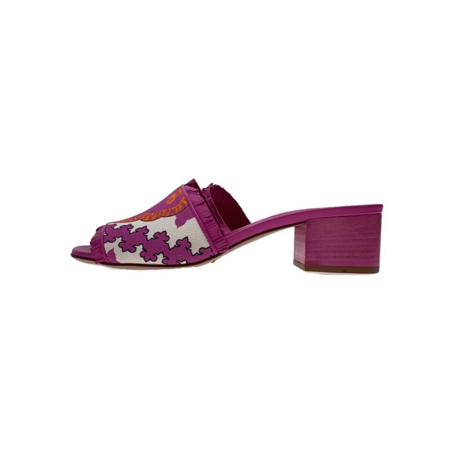 Valentino Garavani Sandals Canvas Pink Women’s Size EU36.5/US6.5