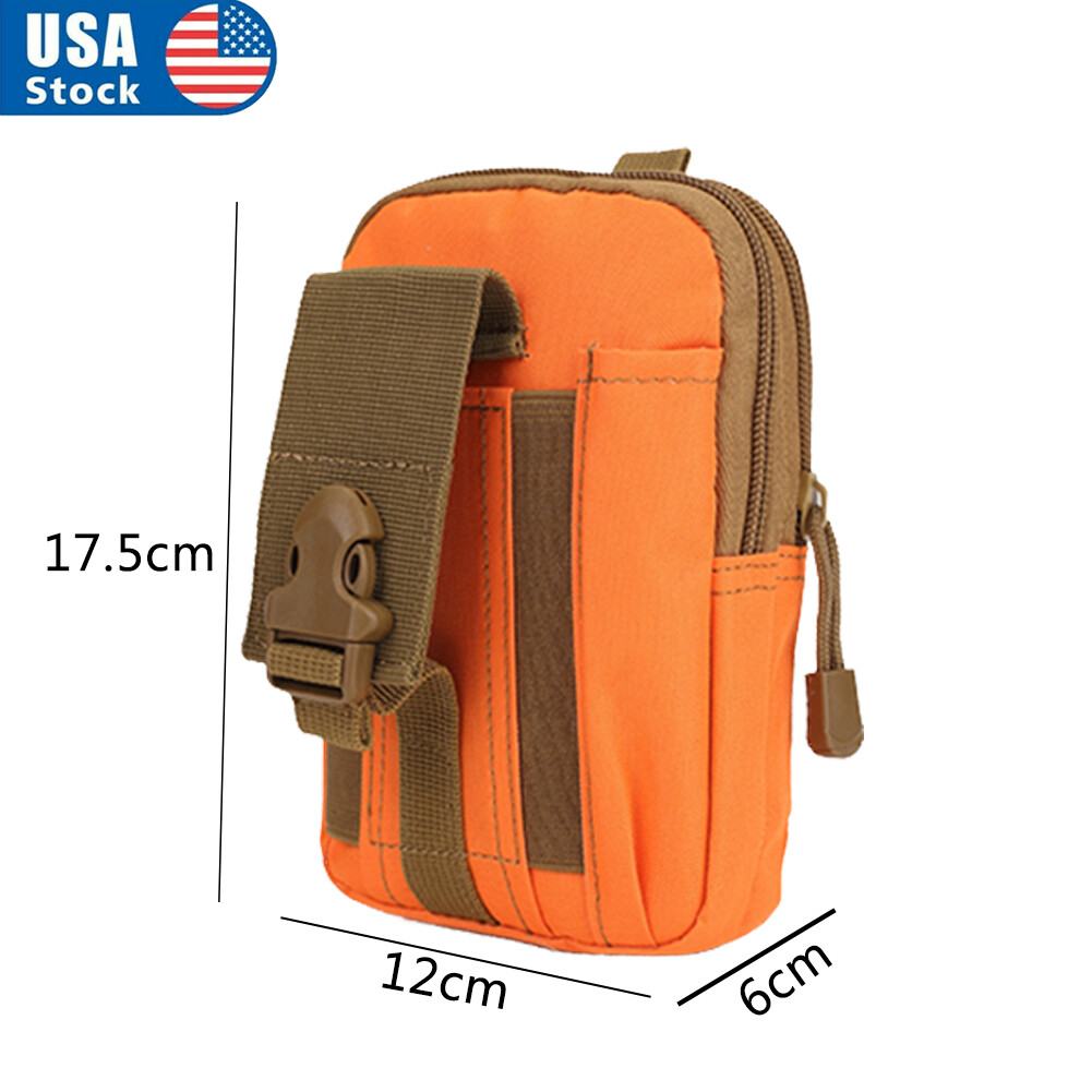 Men’s Tactical Molle Pouch Military EDC Waist Belt Fanny Bags Cell Phone Pocket