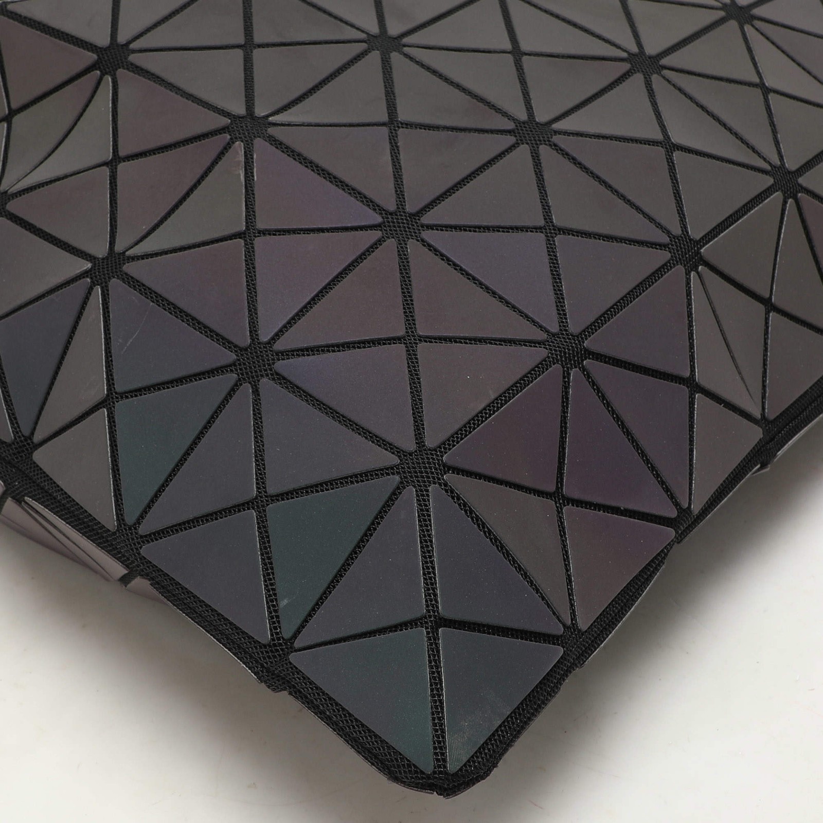 Issey Miyake Multicolor Iridescent Effect Synthetic Leather and Mesh Bao Bao