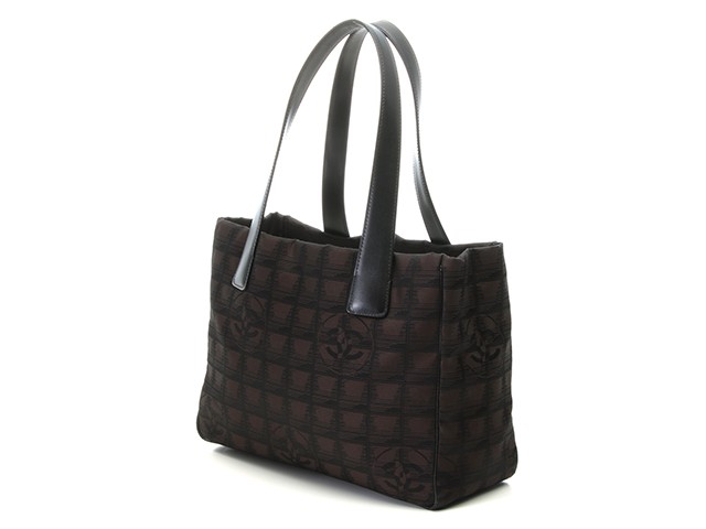 CHANEL A20457 bag Back New Travel Line Tote PM Dark Brown/Black/Gold Plated …