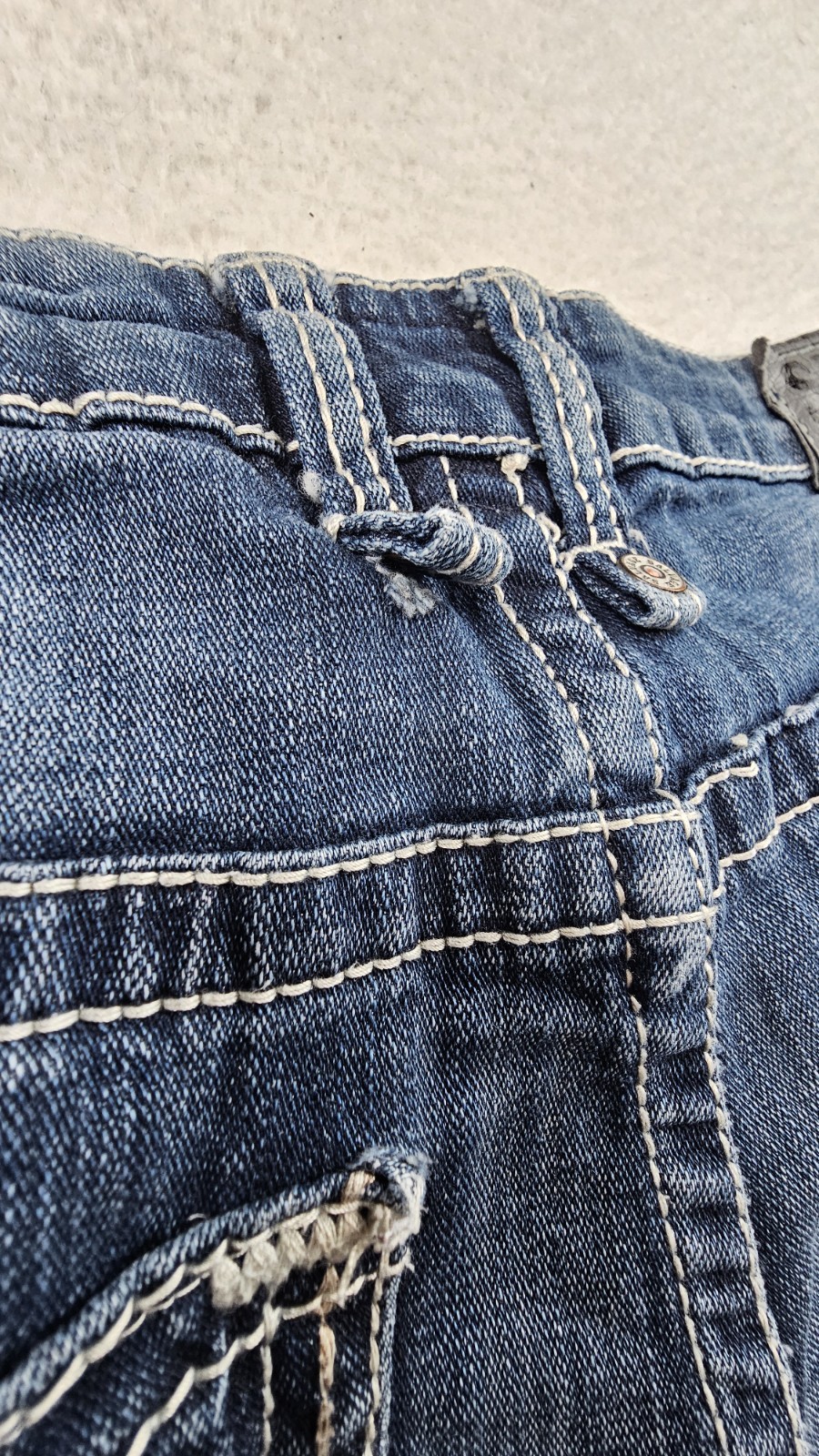 Buckle SLVG Salvage Jeans Mens 34×34 Mayhem Regular Bootcut Blue Denim
