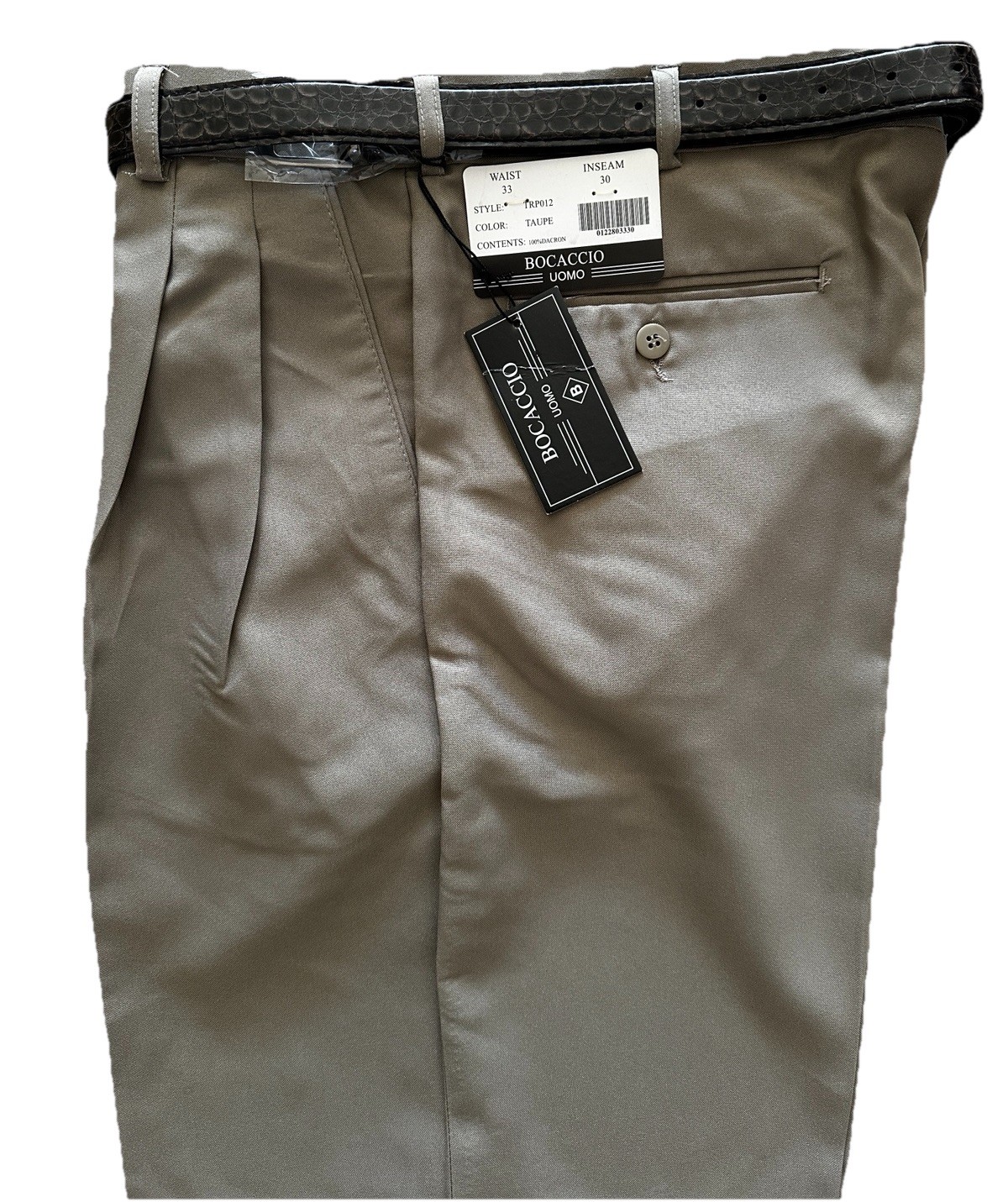 MEN’S PLEATED DRESS PANTS SLACKS TROUSERS BELTED CUFFED BOTTOMS SIZES 28 to 70