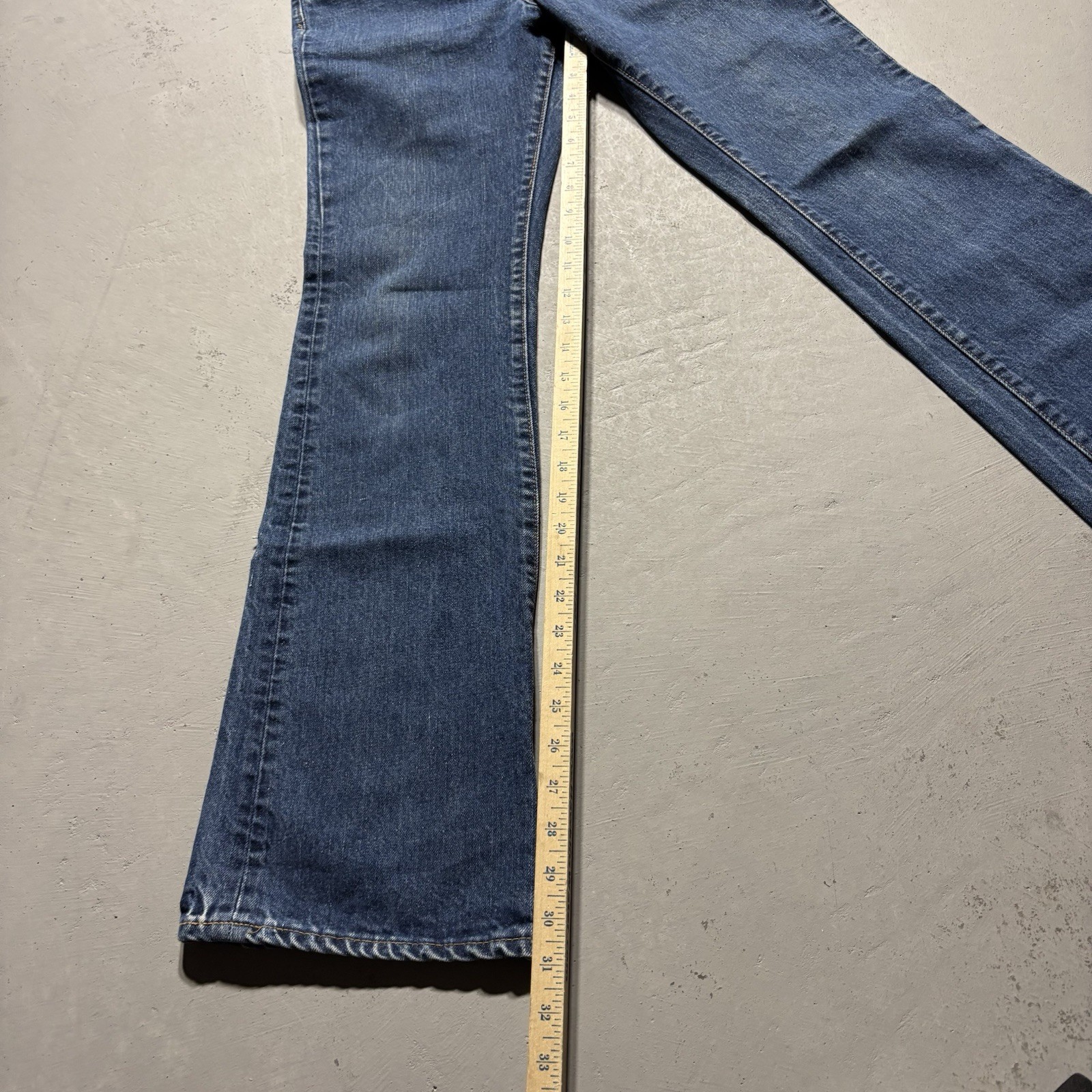 Vintage 70s Red Tab Levis 517 bootcut jeans talon zipper size 28×32