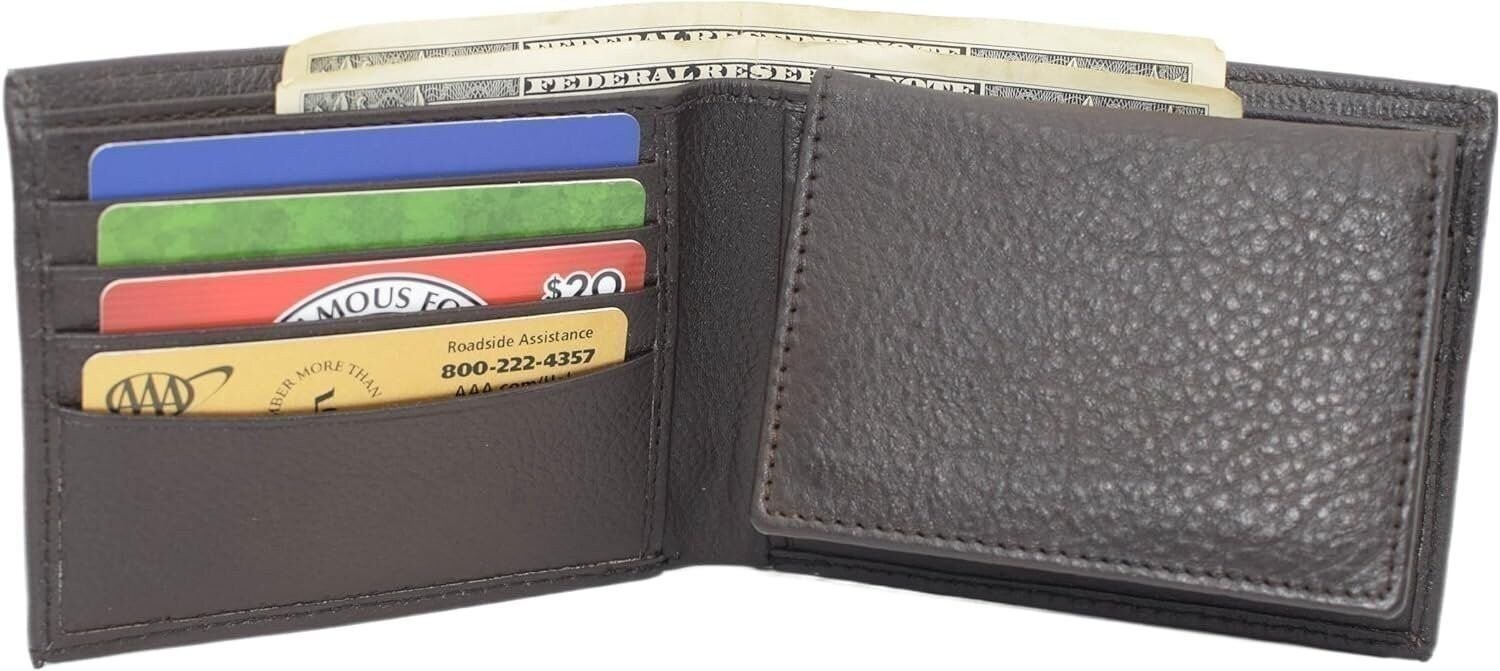 Cavelio RFID Real Leather Wallets for Men – Bifold Removable ID Holder Men’s…