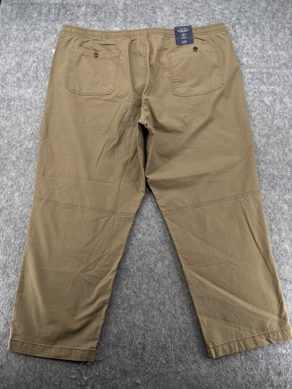 Gap Mens Pants Beige Size XXL Utility Ripstop Pant Tapered Stretch NEW