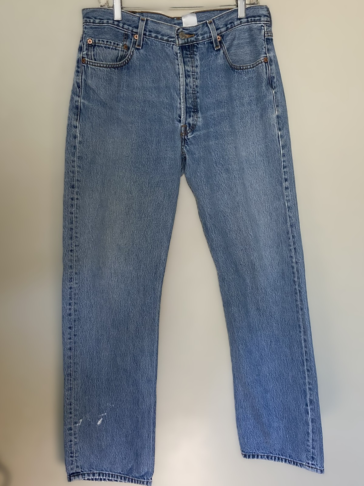 Vintage (2004) Levis 501 Jeans Mens 36×34 Blue Denim Pants Fade READ DESCRIPTION