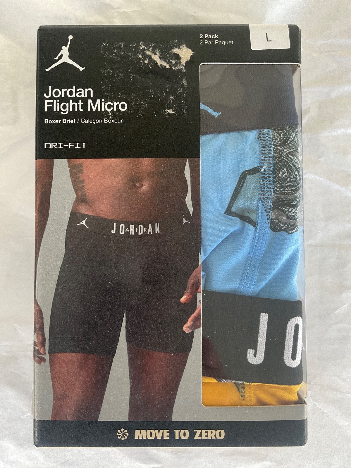 Nike Jordan Flight Micro 2 Pack Boxer Briefs New Men Black Yellow Blue Red