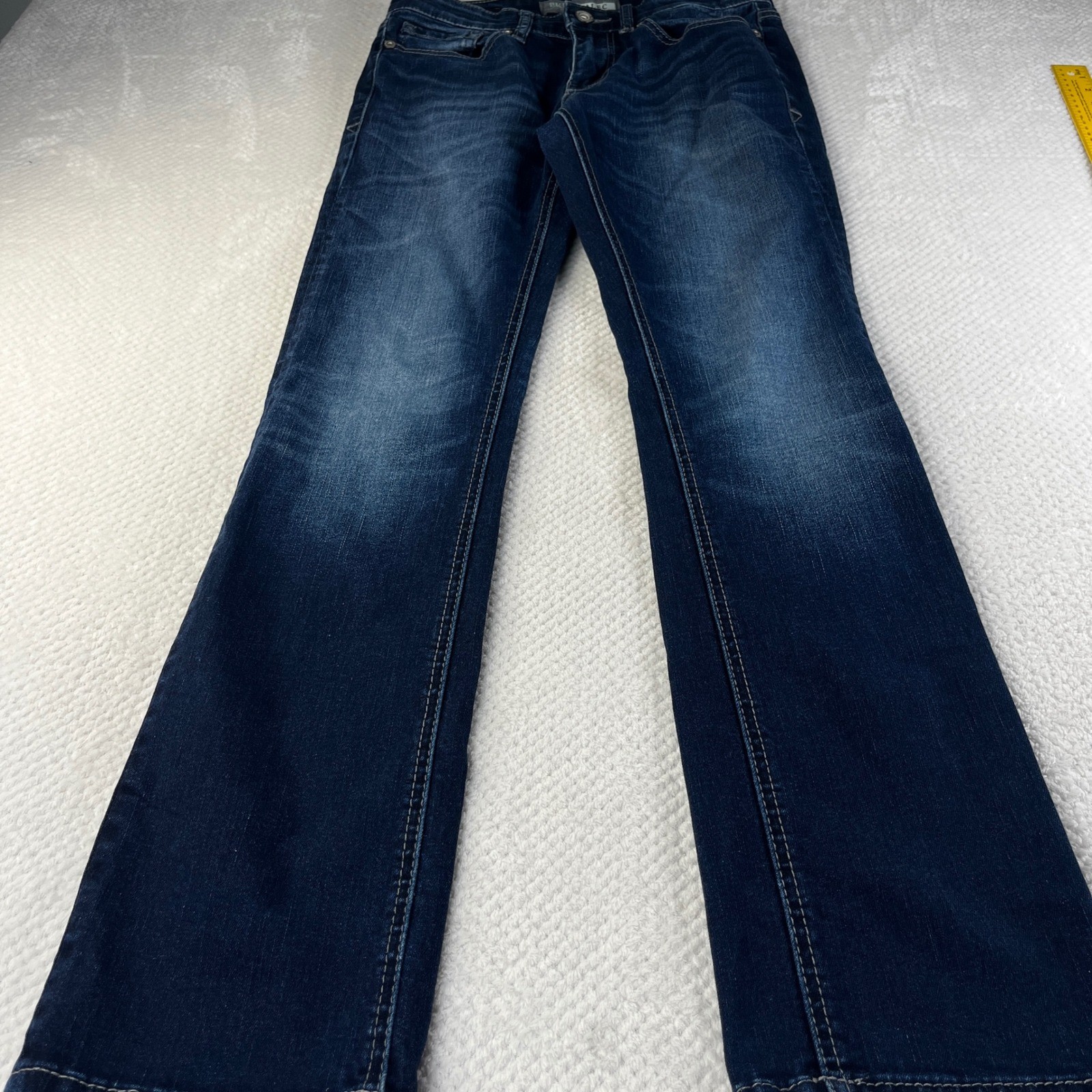 BKE Alec Straight Leg Jeans Mens 30R Dark Wash Stretch Denim Blue Pants