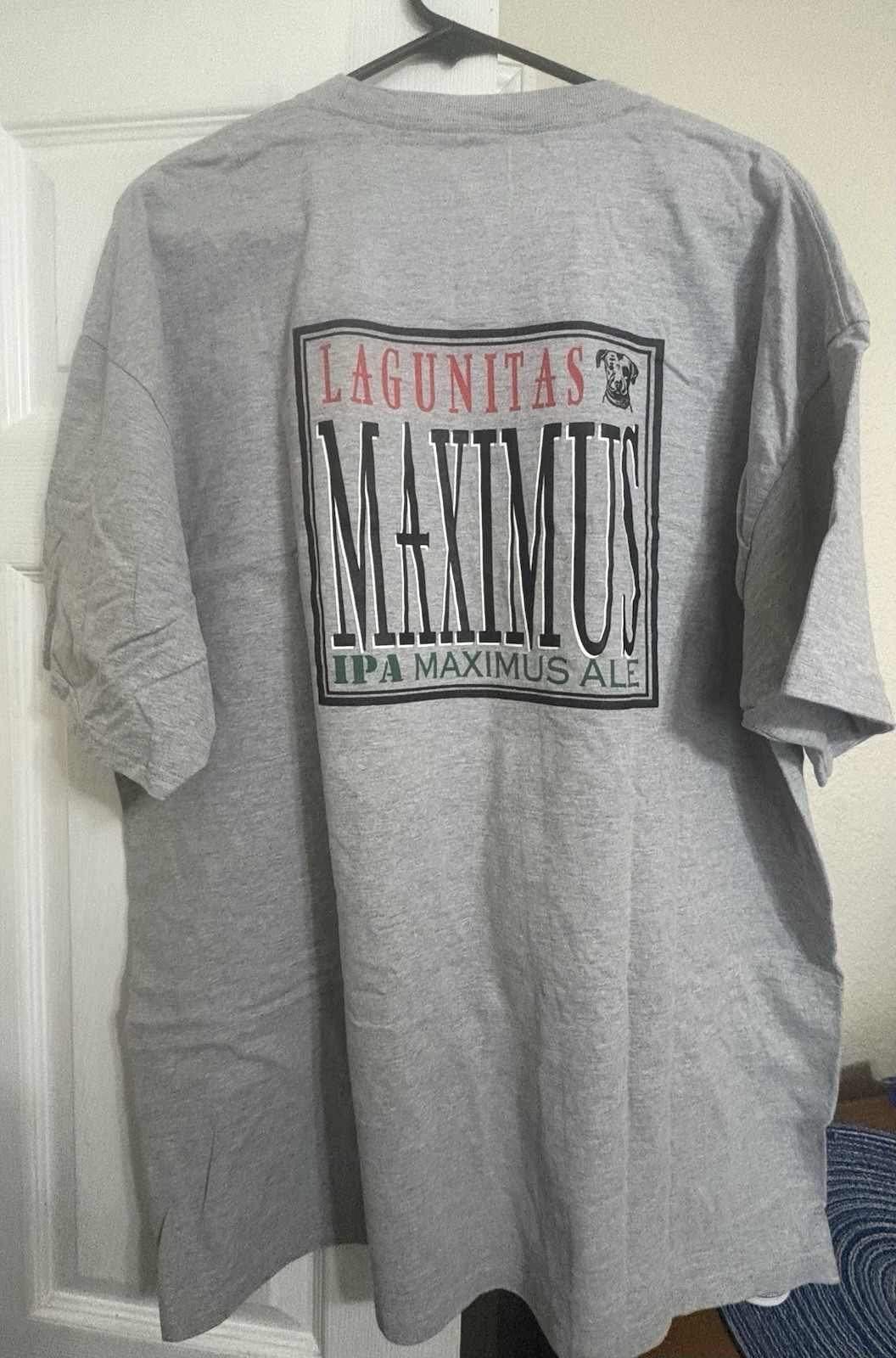 Vintage Style Lagunitas Maximus IPA Beer T-Shirt Grey Hanes Beefy T Men’s 2XL