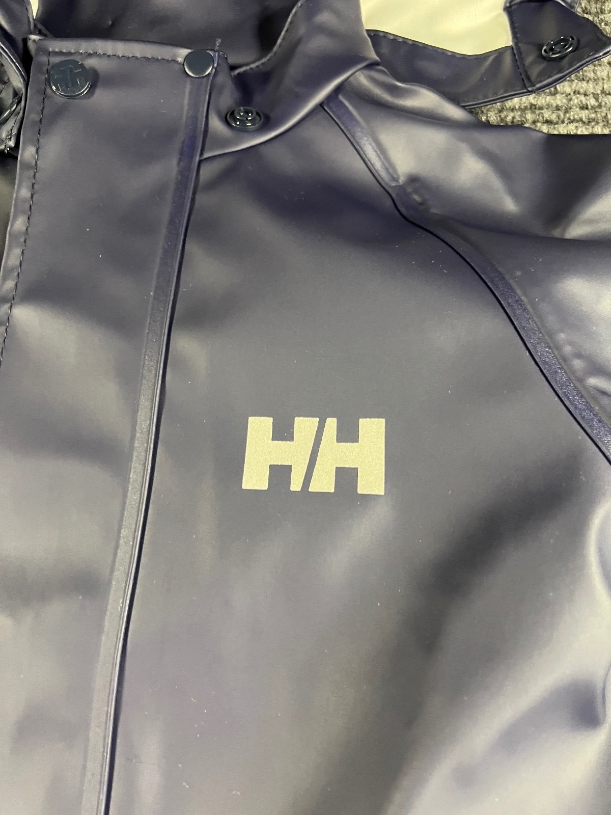 NWT – Helly Hansen Kids Waterproof Rain Suit – Navy Blue, Size 86/1 – 1 year old