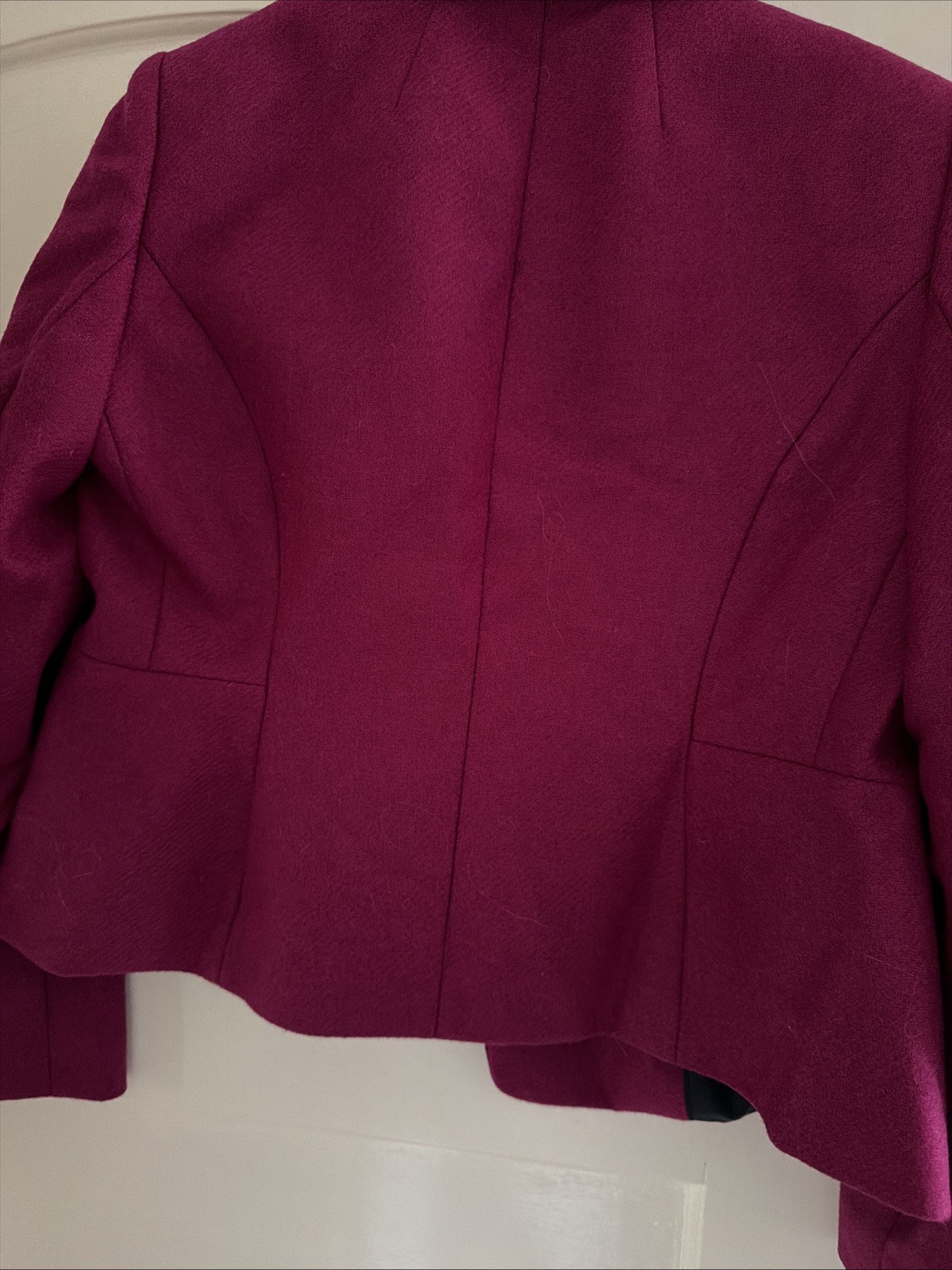 Hobbs Blake 100% Wool Jacket Blazer Bright Pink Size Uk 12 New Without Tags