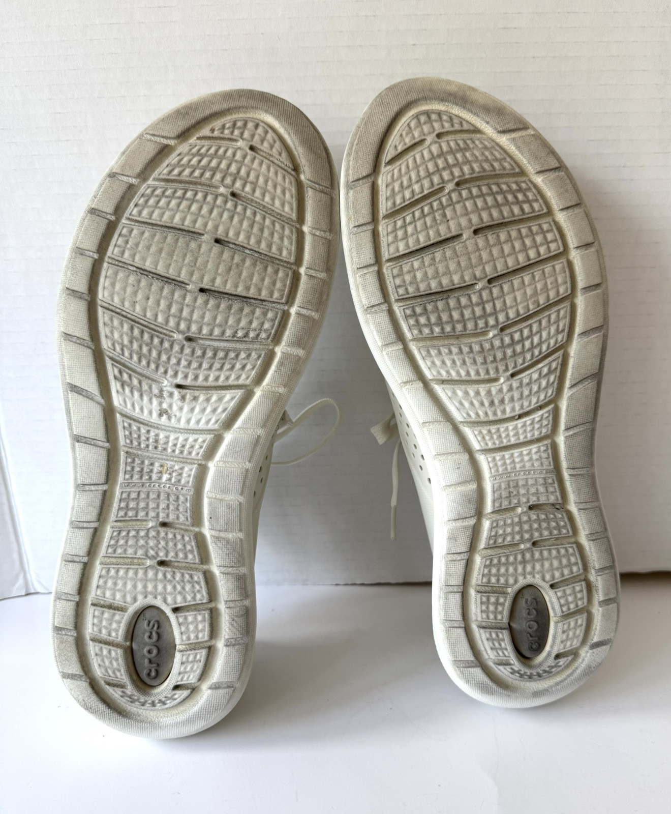 Crocs LiteRide 360 Pacer Almost White Ivory Shoes Sneakers Men’s 9 Women’s 11