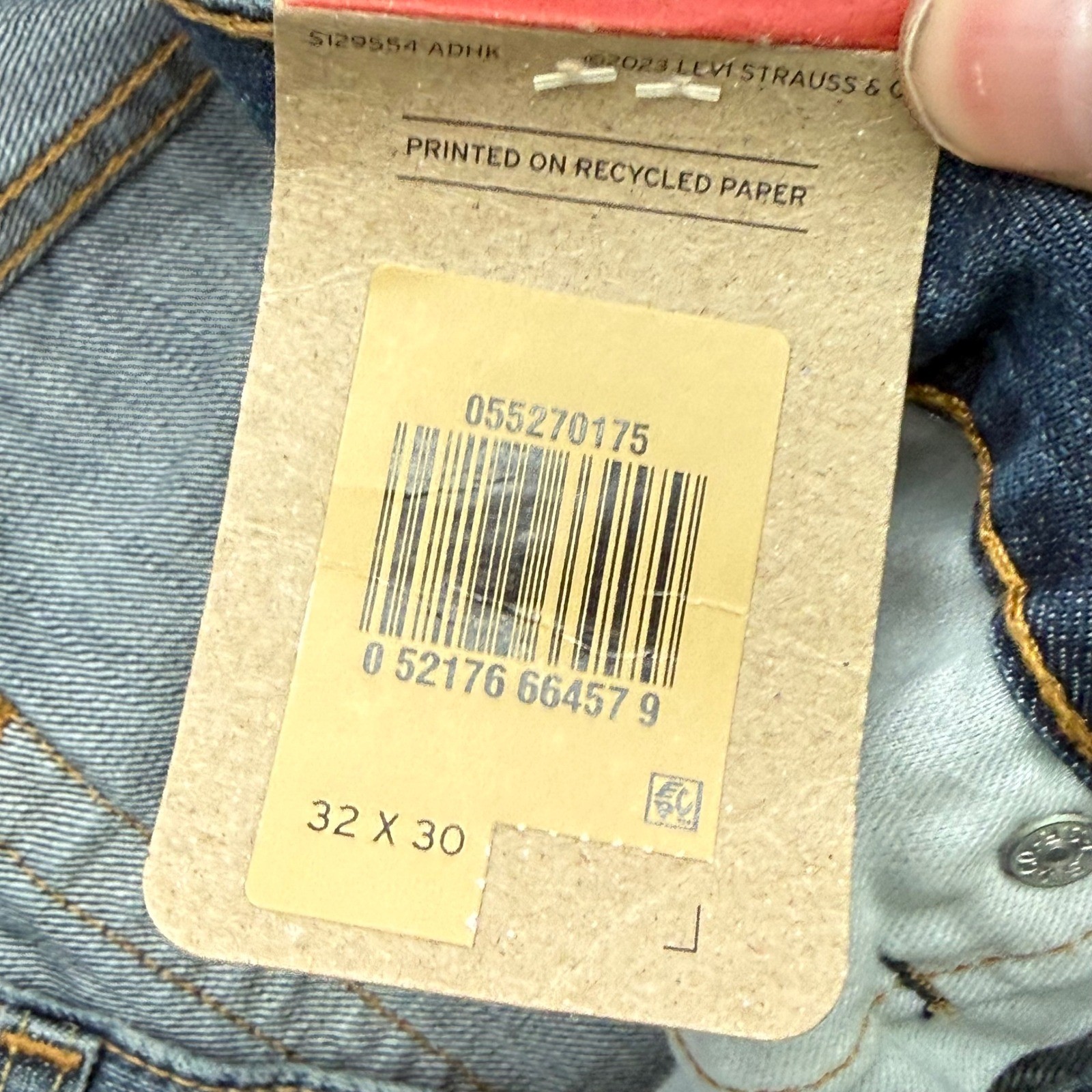 Levi’s 527 Slim Bootcut Jeans Men 32×30 Blue Medium Wash Denim Cotton 055270175