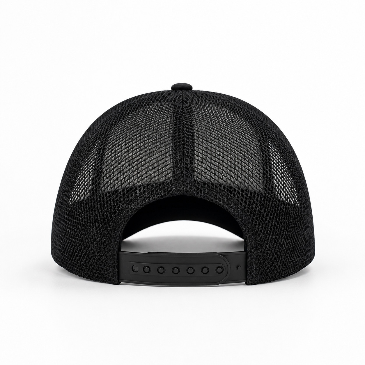 XPO Logo Fine Thread Embroidered Hat Premium Black Mesh Trucker Cap Unisex