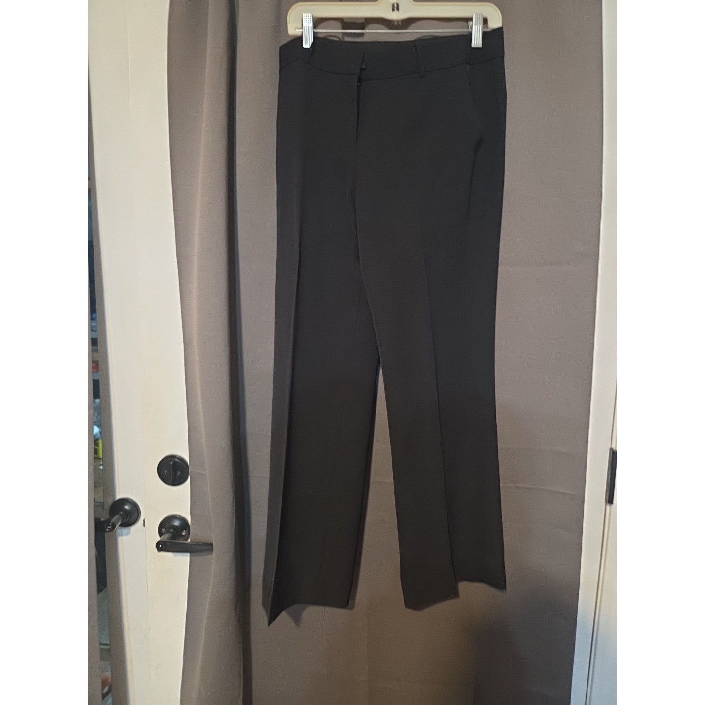Anne Klein 2 Pc Black Executive Suit, Women’s Size 8, Silver Buttons Office Wear