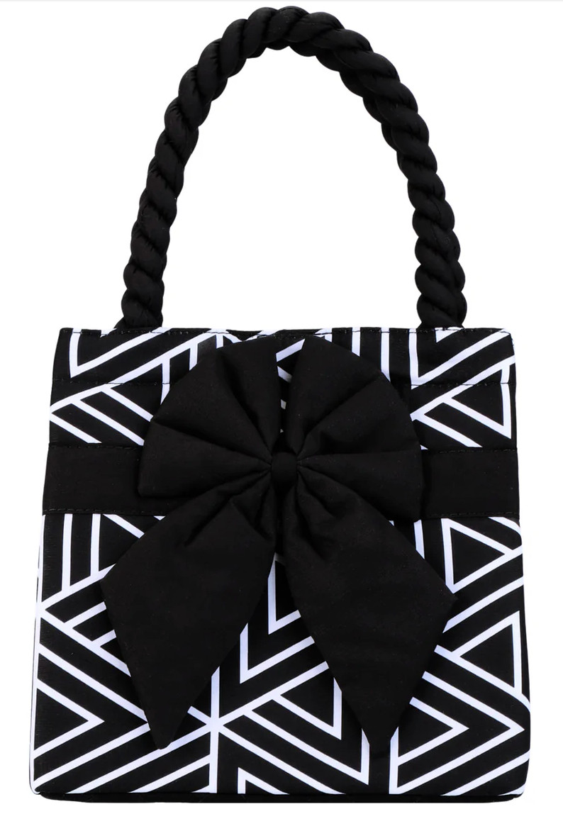 NaRaYa NB-100N Bow Handbag Cotton Tote Bag Made in Thailand