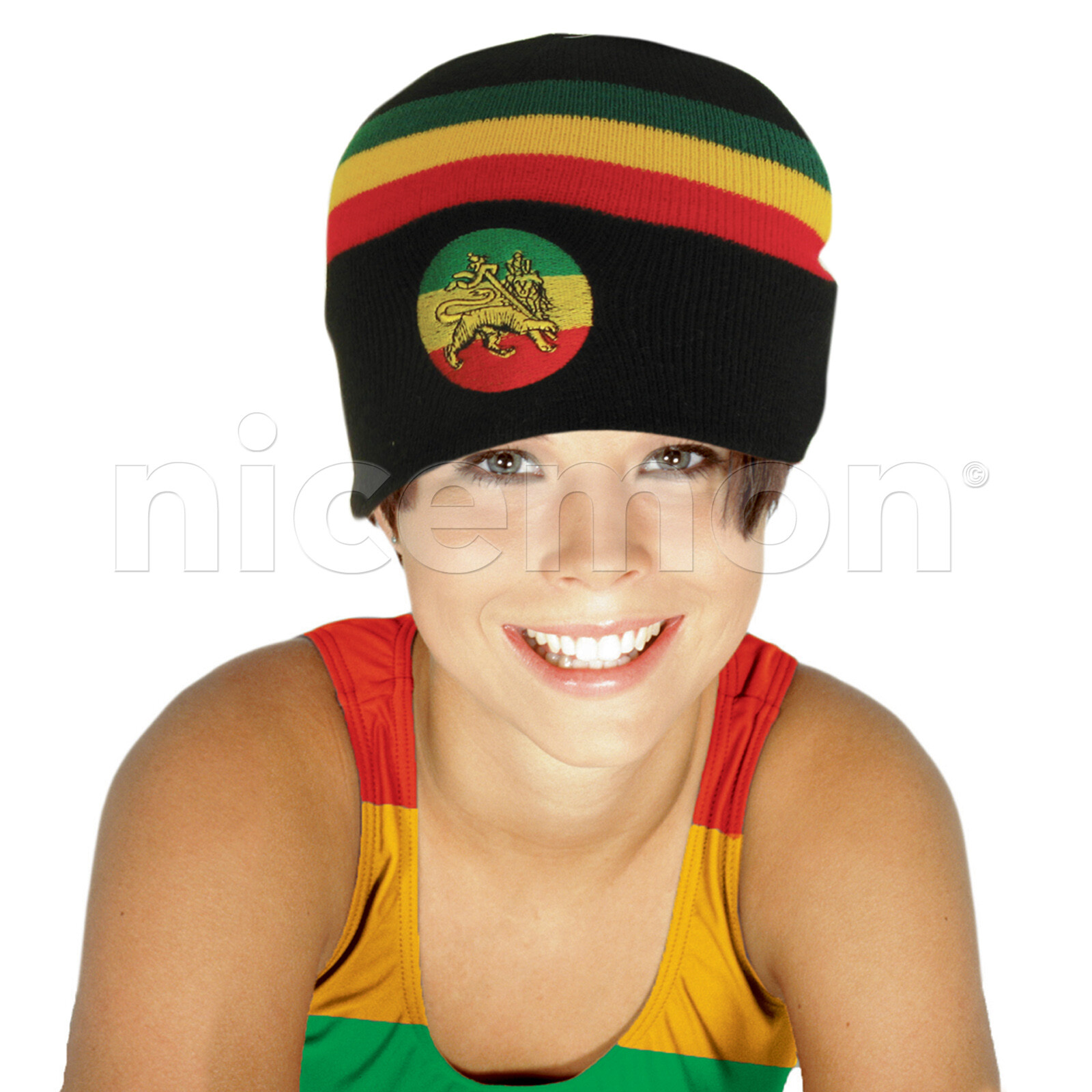 Rasta Beanie Tam Cap Hat Rastafari Selassie Africa Jamaica Reggae Beanies Unisex
