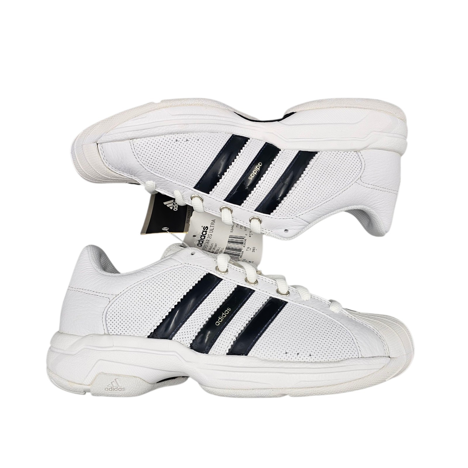 Adidas Men’s Size 8 US Deadstock ’09 Superstar 2G Ultra SS2G White Sneakers NIB