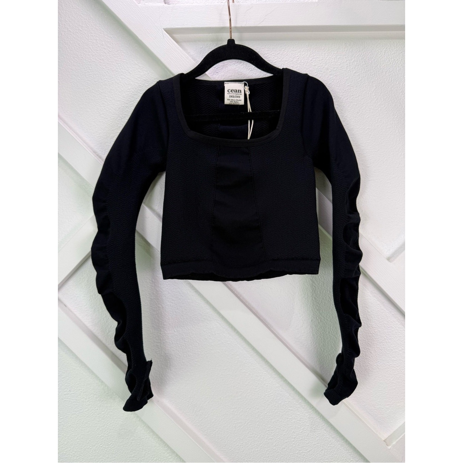 NWT Cean Lymphatic Long Sleeve Top Compression Massage Sculpting Size 3XS/2XS