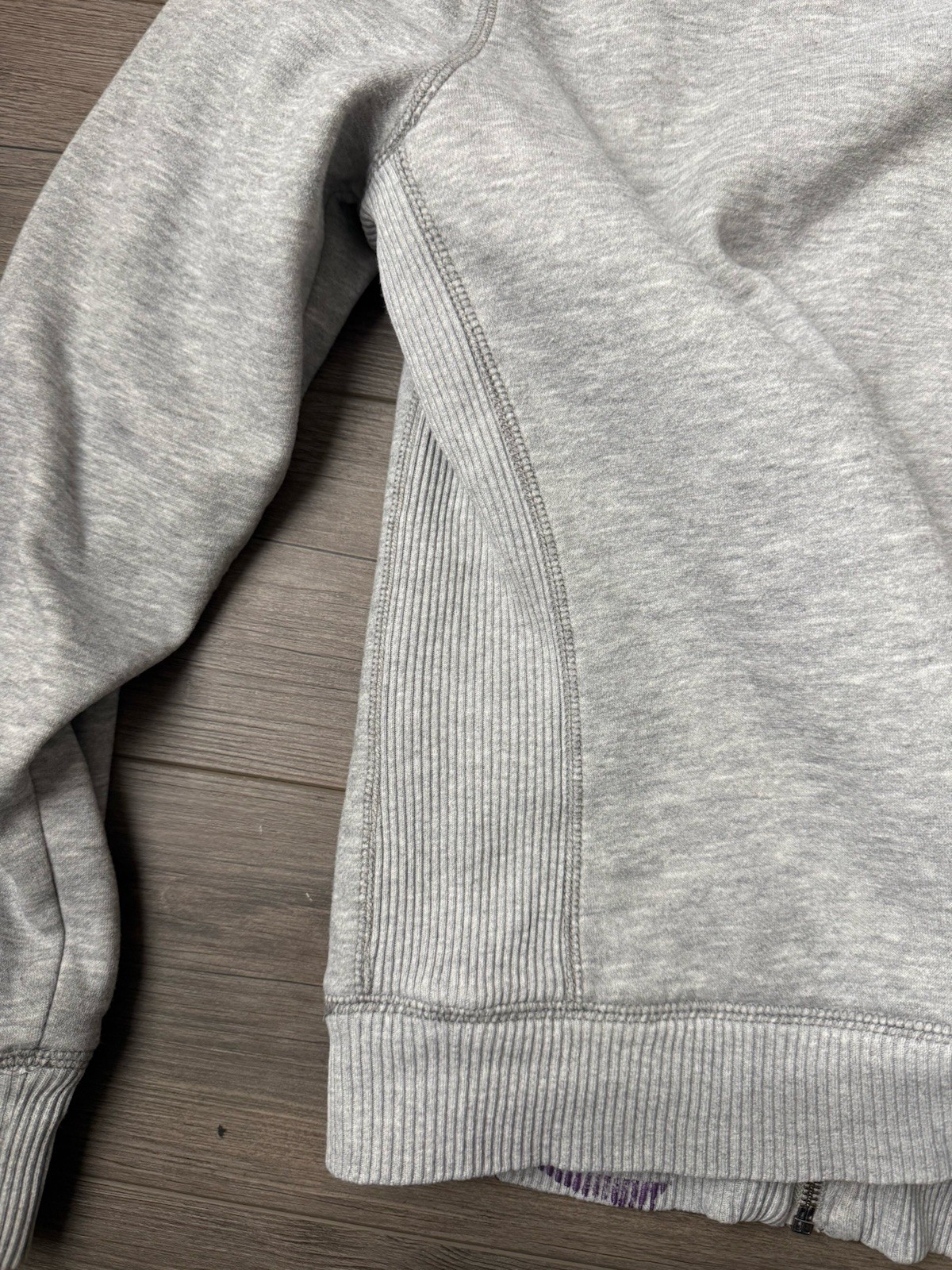 Aéropostale Women’s XL Gray Full Zip Hooded Lined Hoodie w/ Pockets Logo