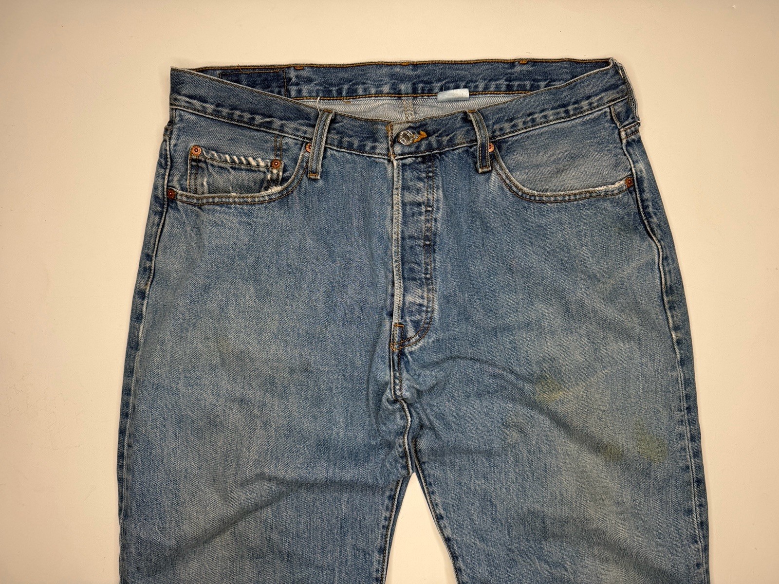 Vintage Levi’s Levis 501 Button Fly Distressed Denim Jeans 36 x 33*