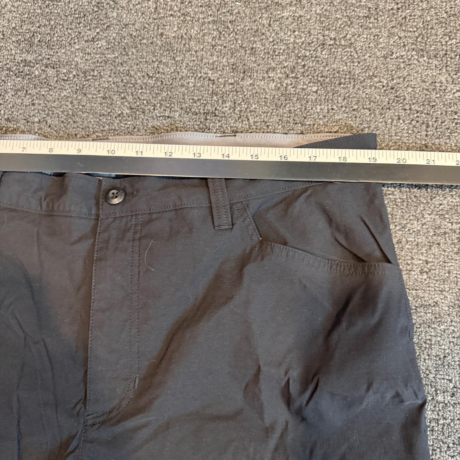 Eddie Bauer Men’s Tech Pant 40×32 Fleece Lined 2-Way Stretch Black