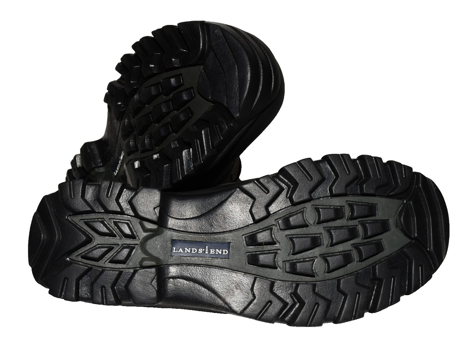 Lands End Black Leather Microfiber Thinsulate Lightweight Clogs Women 10M NWOB