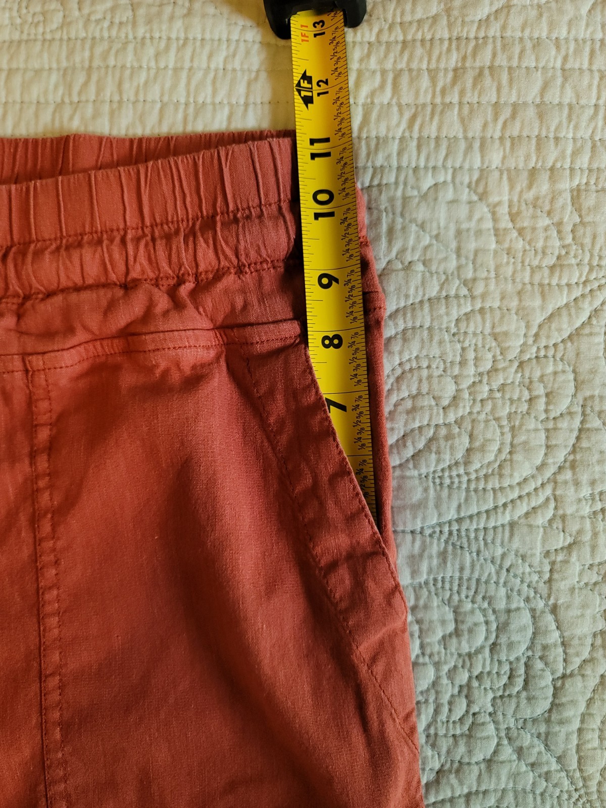 Kut From The Kloth Womans Paper Bag Pants/ Full Length/Size L/Dusty Pearl Pink