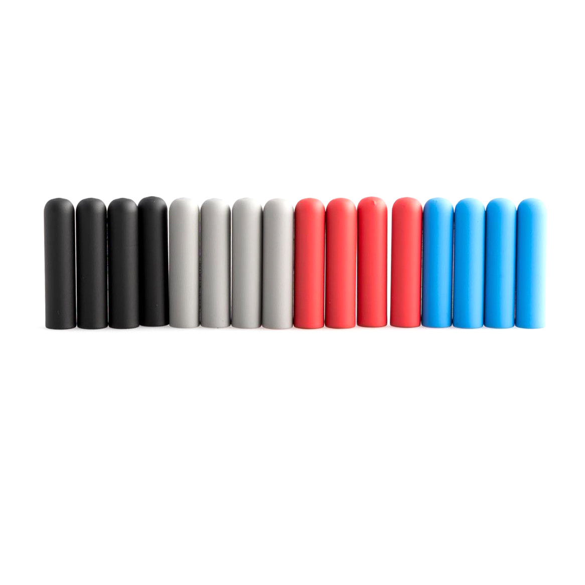 LitLaces – 18mm Rubber Matte Cylinder Shoe Lace Tips Custom – (Permanent Aglets)