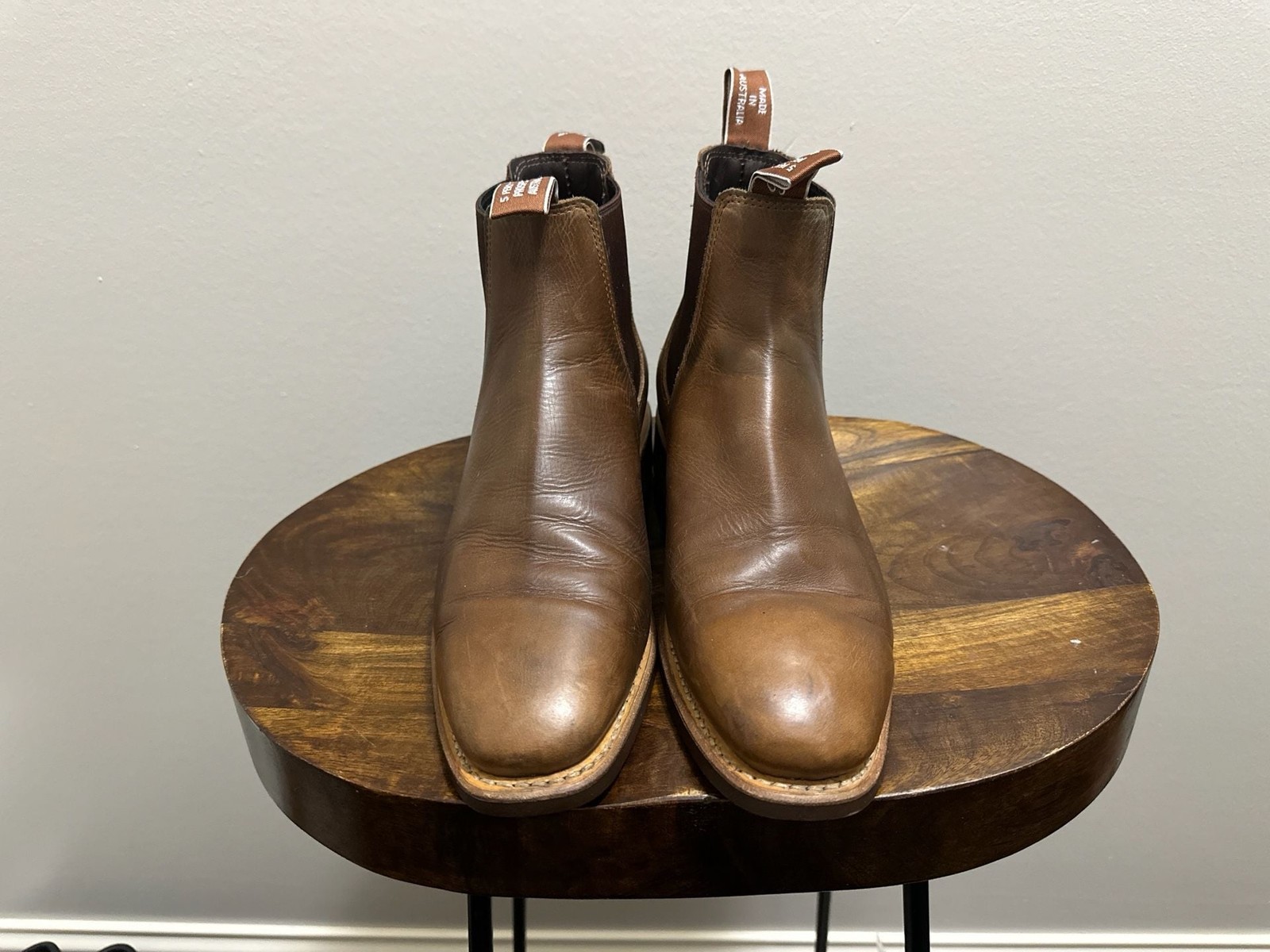 R.M. Williams Comfort Craftsman Leather Chelsea Boots Size 8 G B6