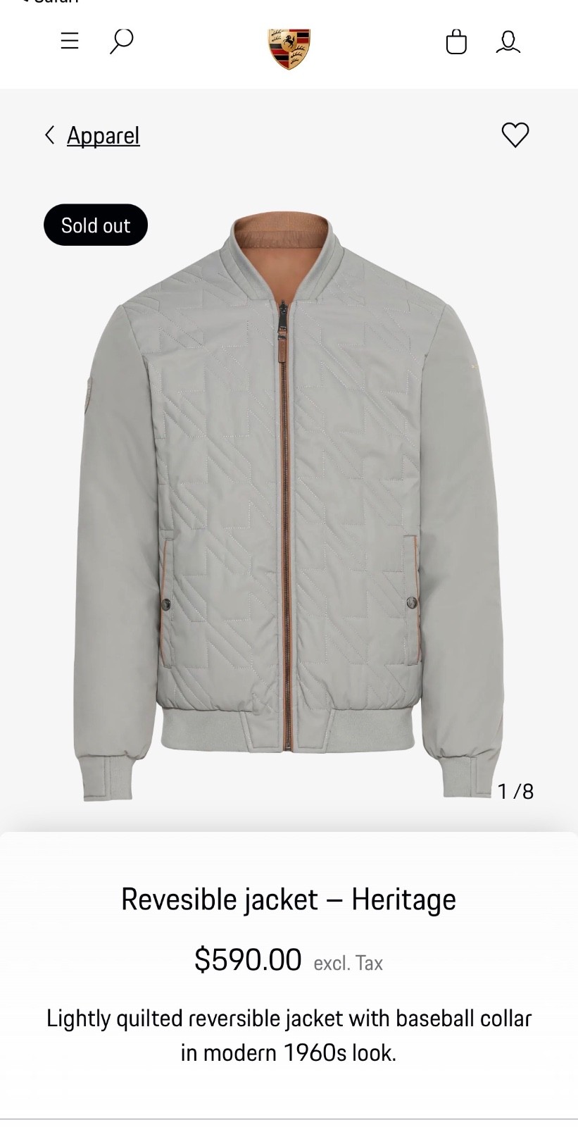 Porsche Men’s Reversible Jacket – Heritage