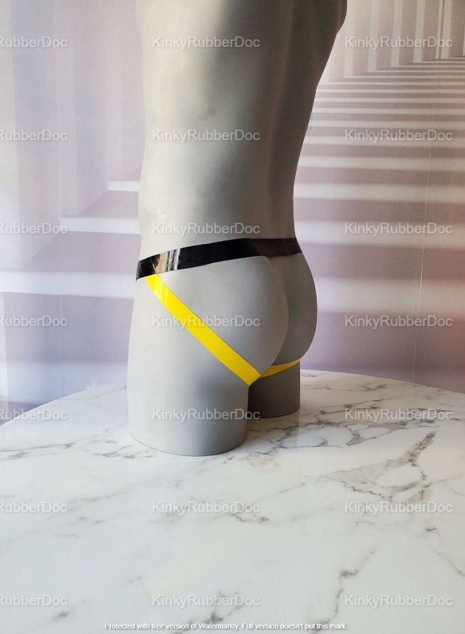 Handmade Latex Rubber Jockstrap or G-String Thong Custom color