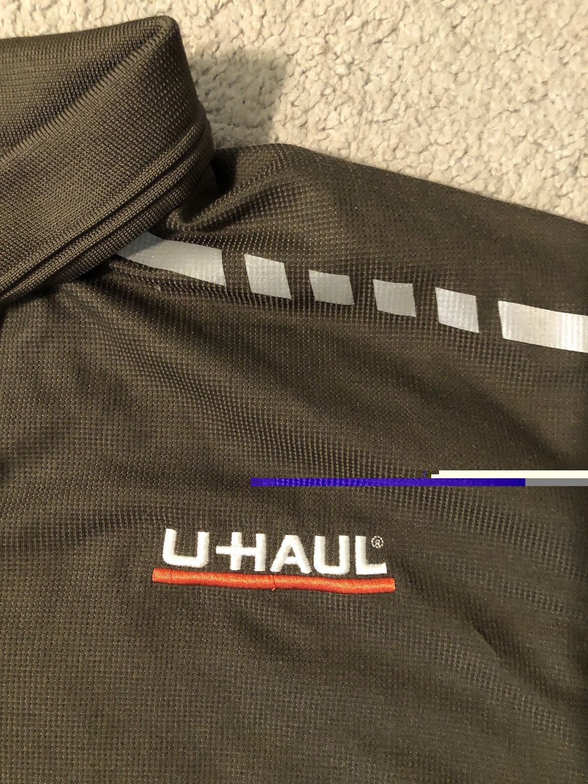Uhaul Reflective Employee Uniform Green Work Polo Shirt Men’s Size M/L Read