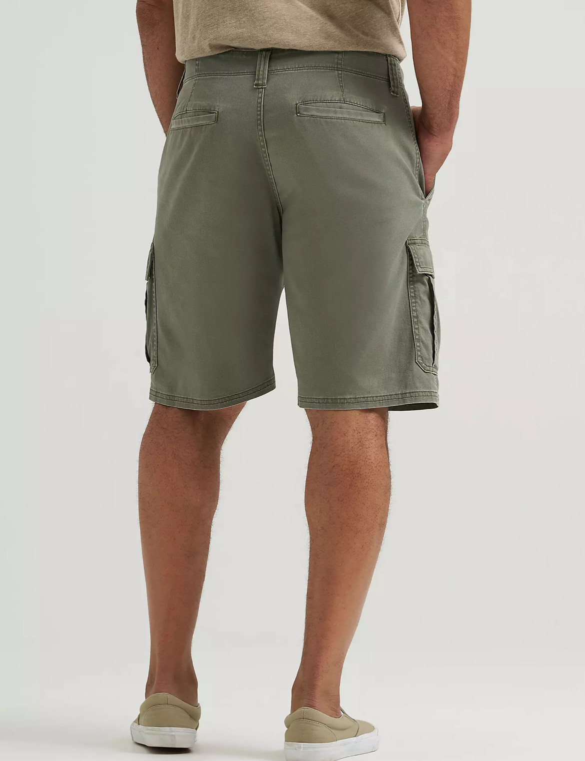 Men’s Wrangler Relaxed Fit Cargo Shorts w/ Stretch Olive Green CHOOSE SIZE 32-54