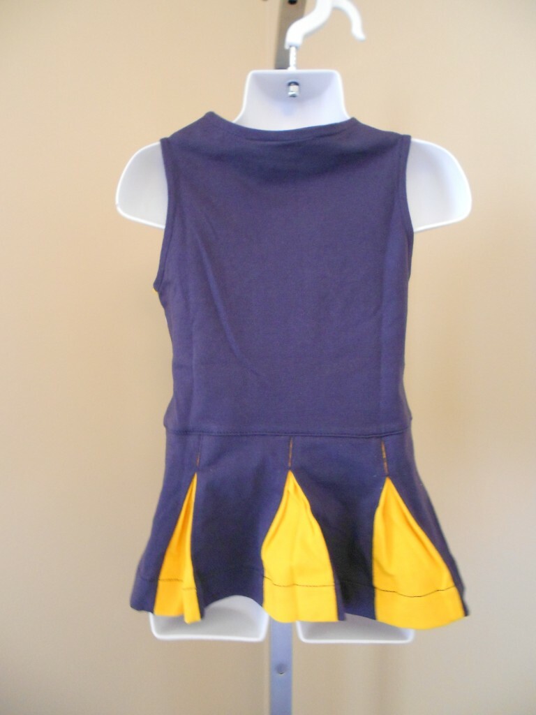 NEW Dress Up Dance Costume Halloween Cheerleader Dress Girls Size 2T-3T-4T-4-5-6