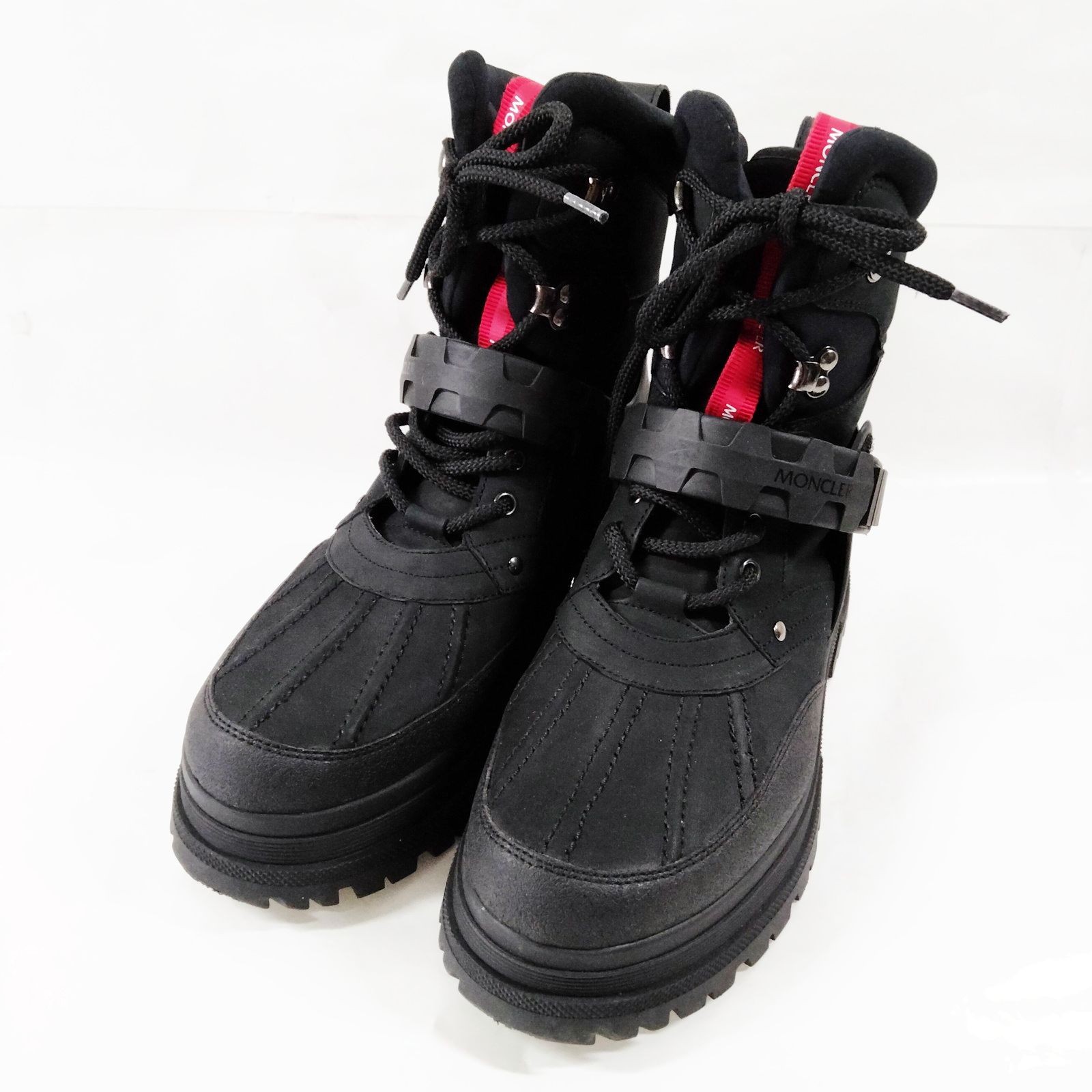 Moncler Boots Men Black Leather calf 2660197
