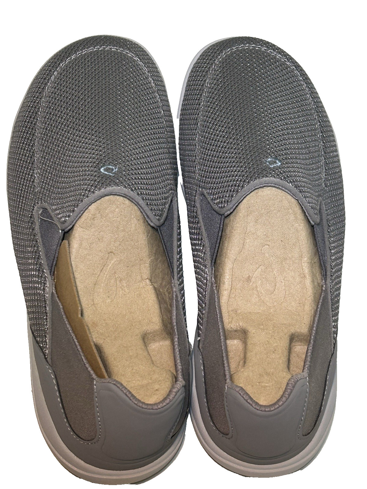 OLUKAI Nohea Pae Mens Size 10.5 Slip On Loafer Sneakers Fog Breathable Comfort