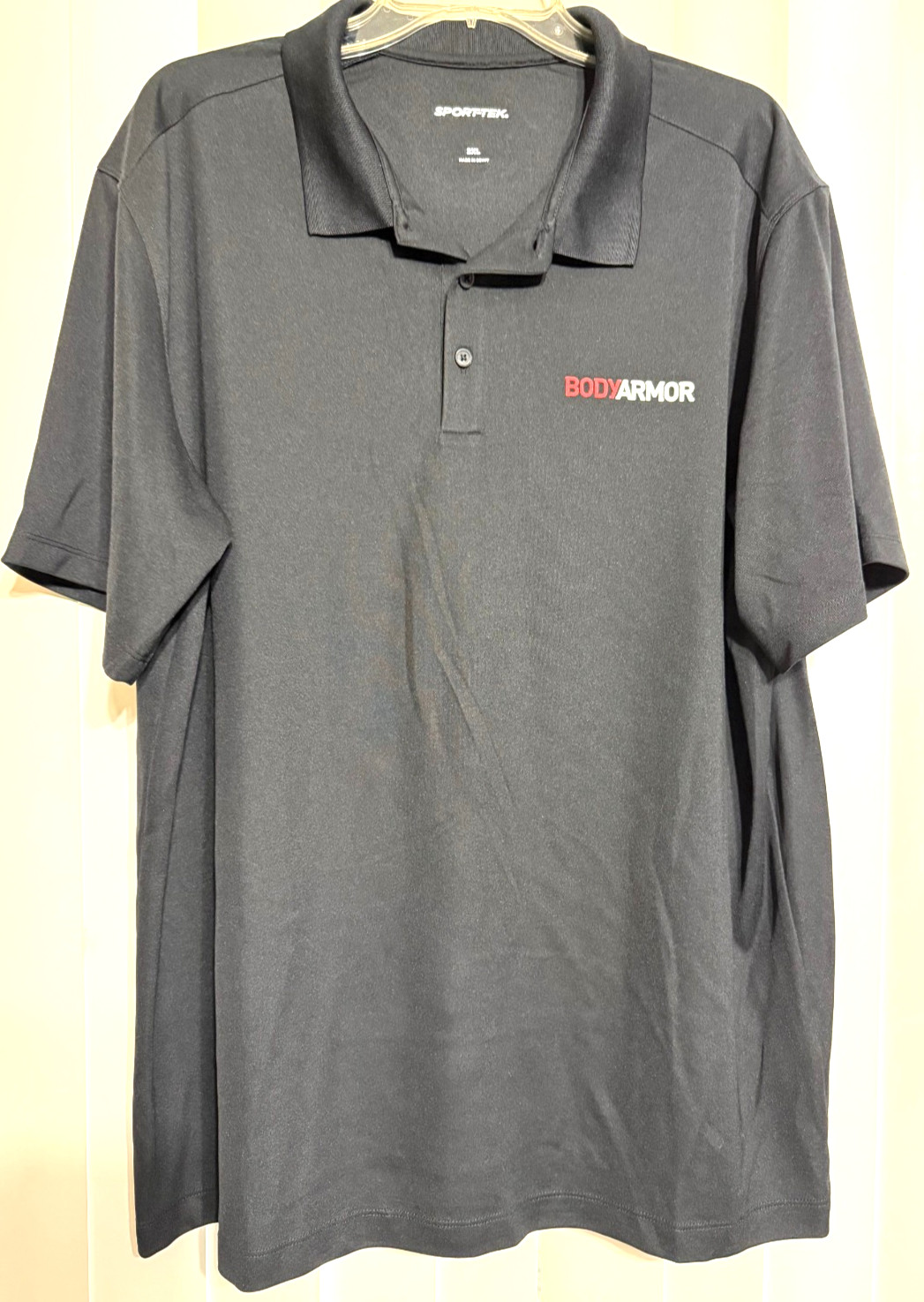 Body Armor Short Sleeve Mens Polo Shirt Sport Tek 2XLarge 2XL Black – NEW