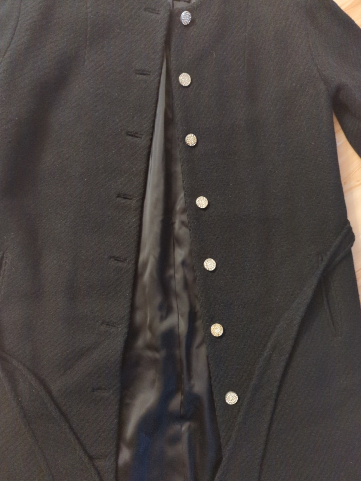 Vtg Mod 1950s 1960s B.H. Wragge For Neusteters Wool Black Jacket Coat Nice!