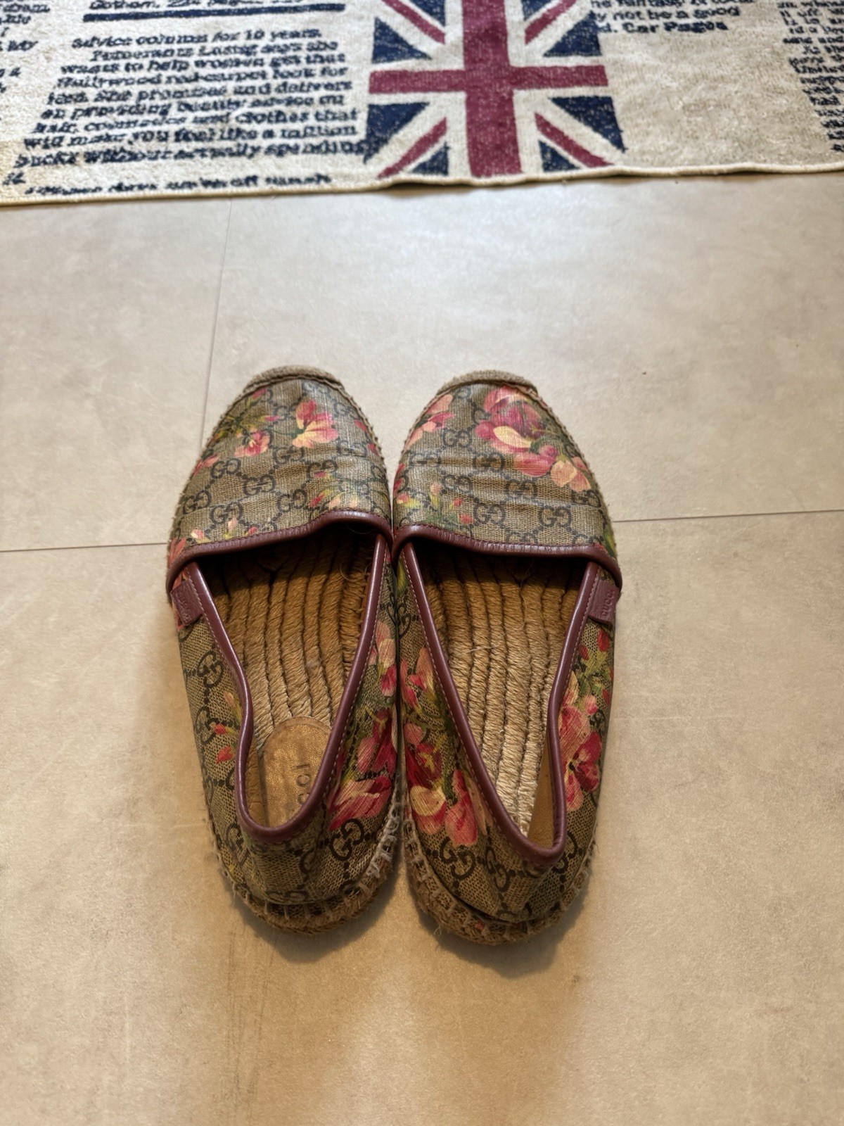 Gucci GG Blooms Canvas Espadrilles