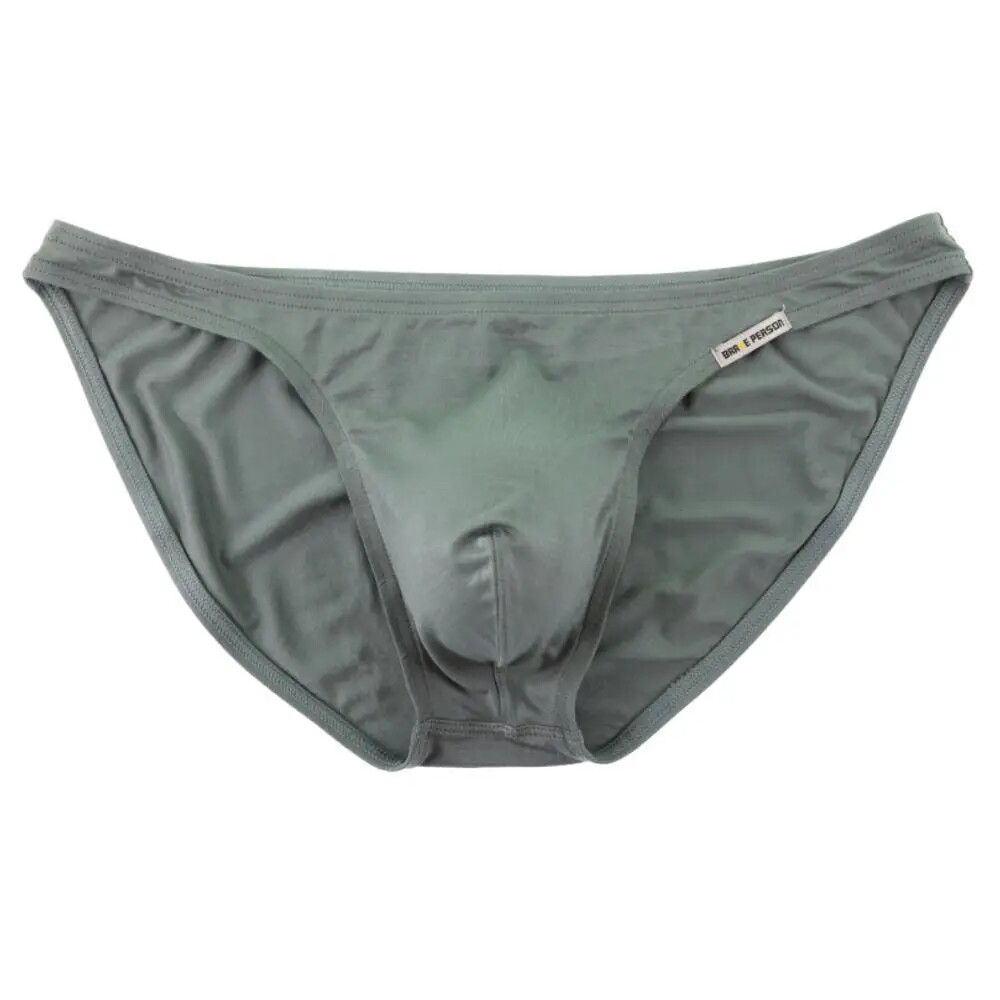 Men’s Underwear Briefs Bamboo Breathable Soft TAGLESS Sexy Bikini 12 Colors