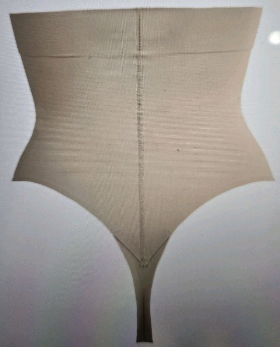 TC FINE INTIMATES Sleek Essentials Beige Hi Waist Thong Womens 2XL $42.00