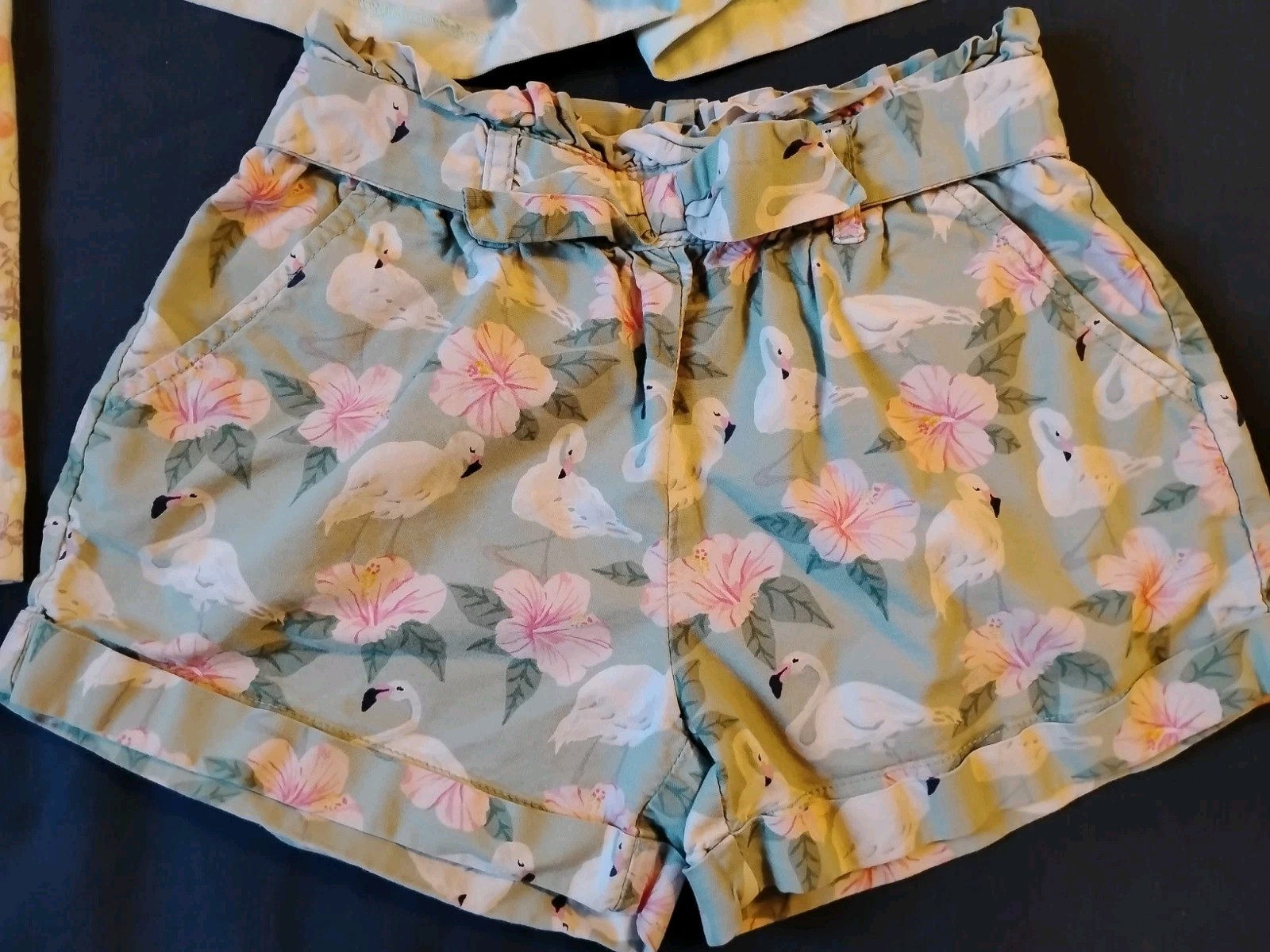 Janie Jack LOT Bottoms Shorts Crop Pant 5 6 Girl Floral Cute Preppy Play School