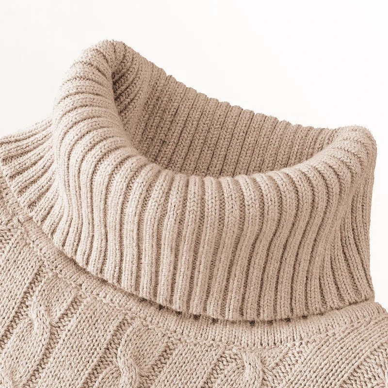 Men’s Turtleneck Soft Sweater Warm Knitted Autumn/winter Pullover Jumper NEW