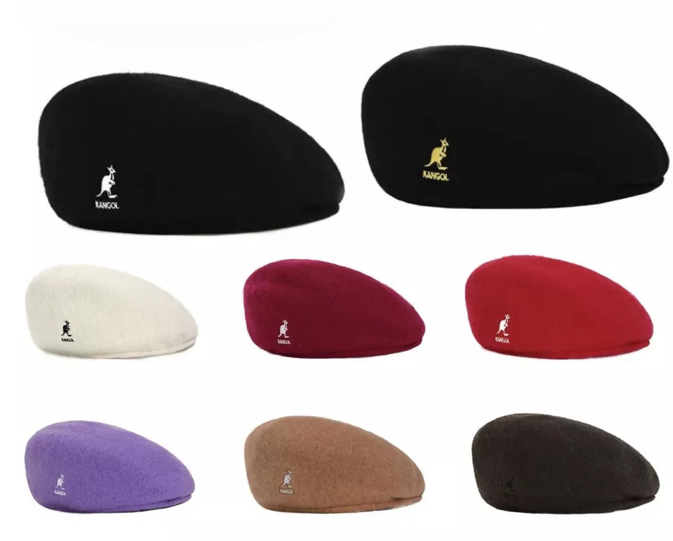 New Kangol Winter Wool Warm Newsboy Flat Cap Casual Women Men Beret Hat