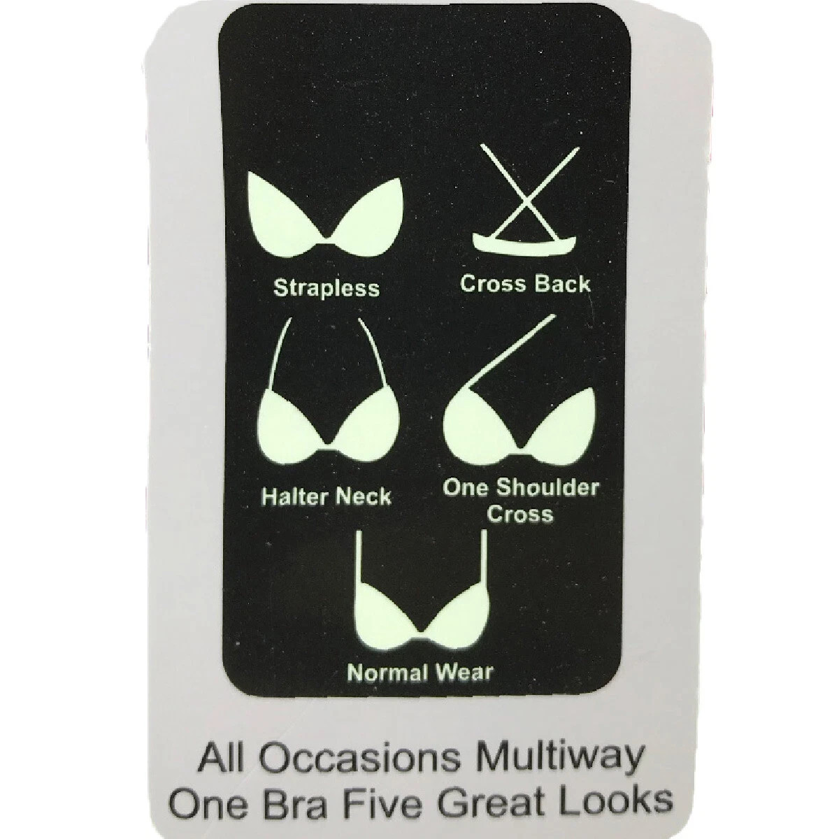 New Ladies All Occasions Multiway Padded Underwired Push Up Five Great Looks Bra