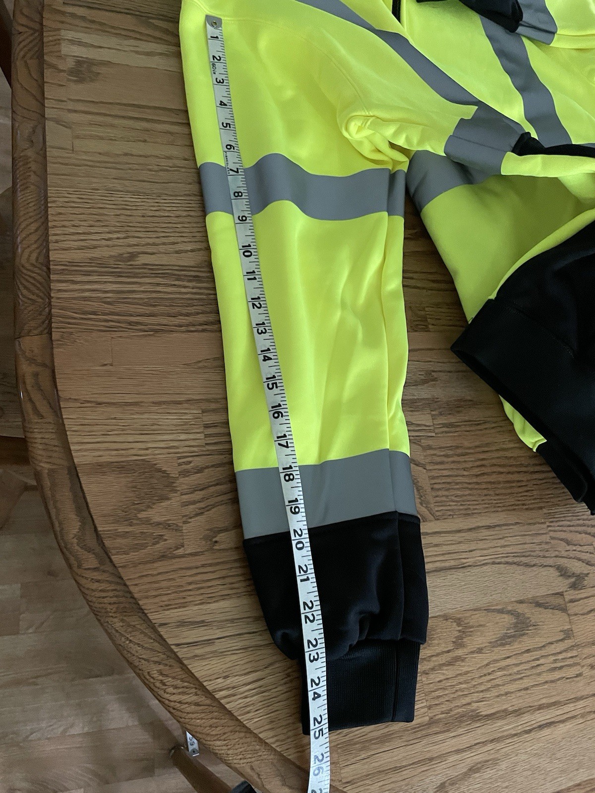 OccuNomix Hi-Vis Yellow/Black Colorblock Reflective Full Zip Hoodie XL